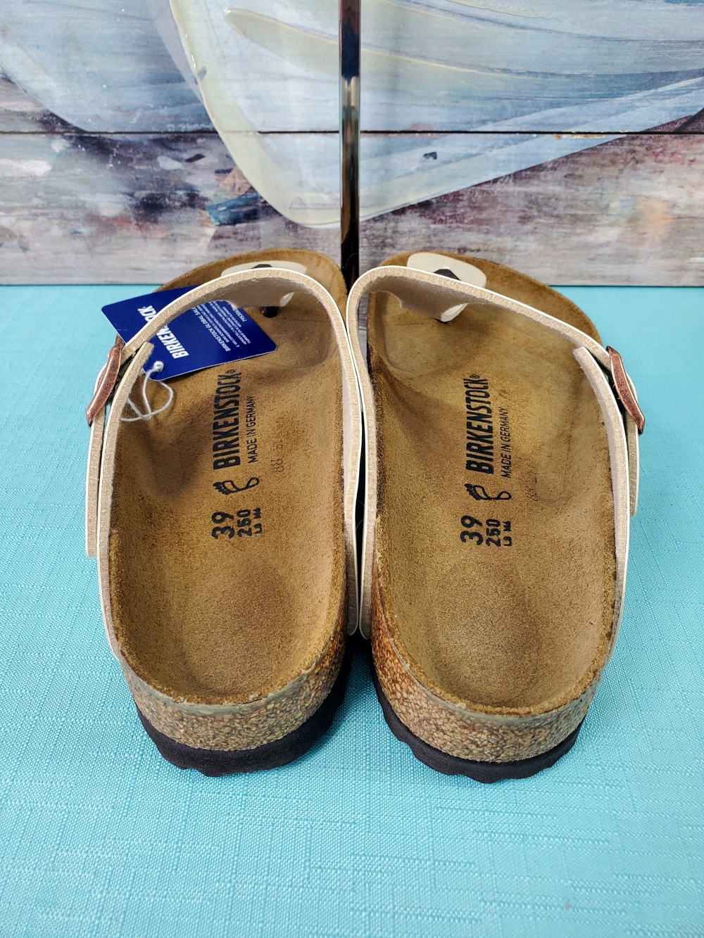 Birkenstock Gizeh Sandals Graceful Pearl White Thong SZ 8 - Picture 3 of 6